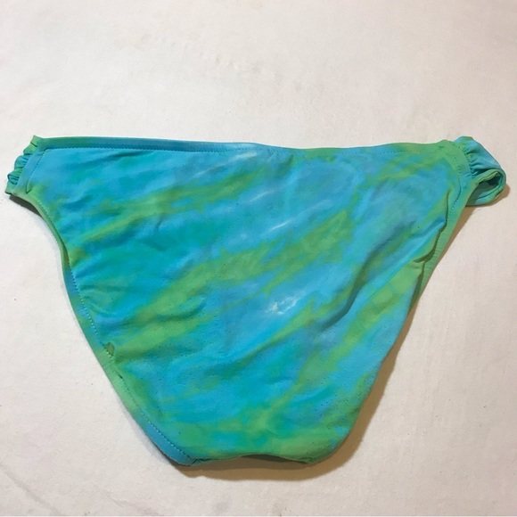 Lucky Brand Y2K Blue Green Bikini Swimsuit Swim Wear Summer Medium Bottoms M GUC - Picture 6 of 10